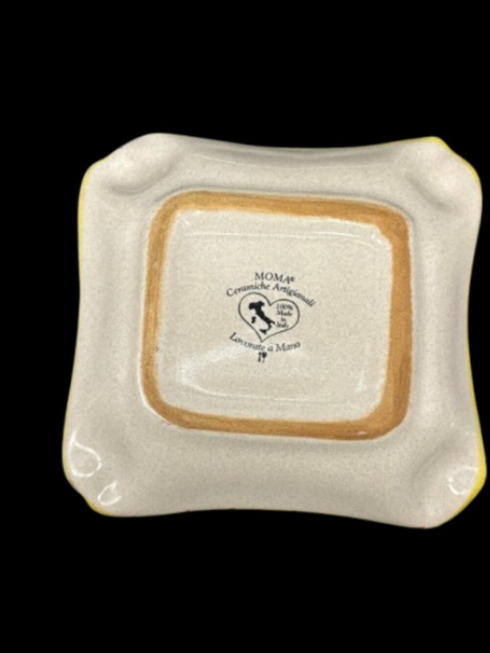 Vintage Ceramiche Artigianali Italy Hand Painted Ceramic Ashtray Trinket Dish - Picture 5 of 6